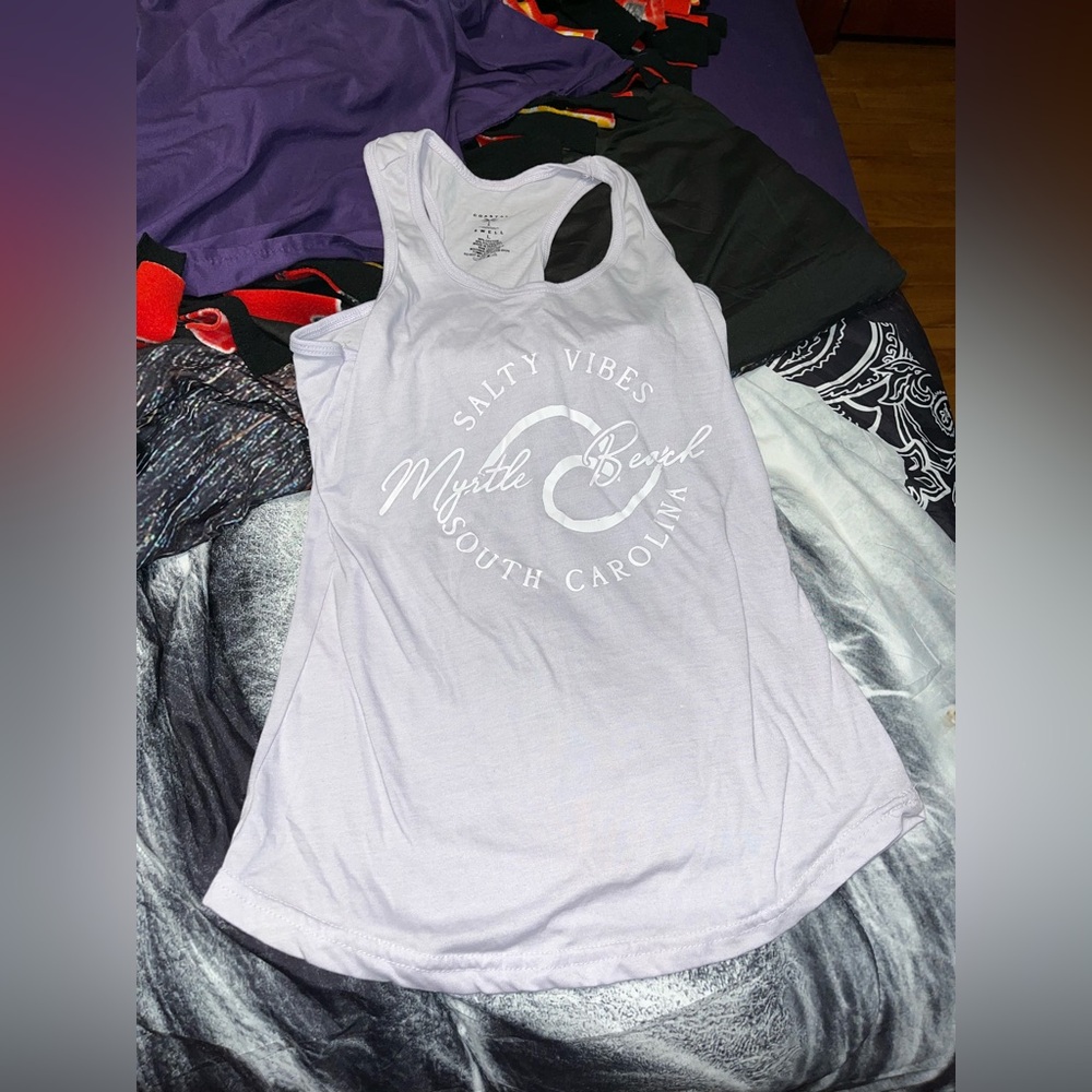 Purple Myrtle Beach tank top
